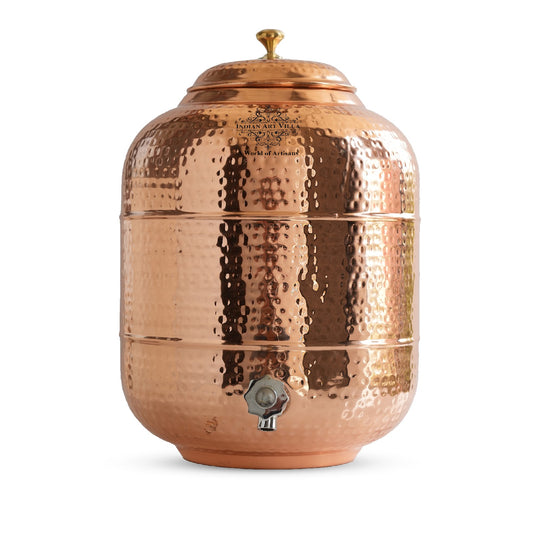 Handmade Pure Copper Water Pot Tank Dispenser | Storage, Drinkware