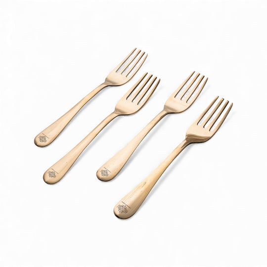 Brass Handmade Designer Fork, Flatware, Tableware, 7inches
