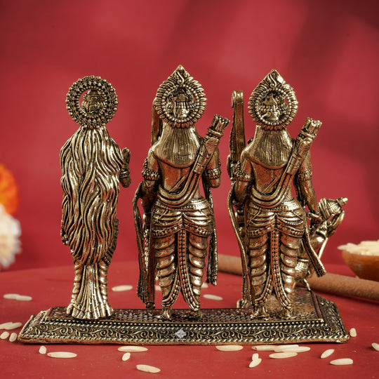 Brass Ram Darbar Idol for Home Temple Decor & Pooja Room