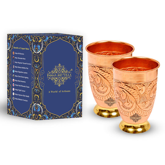 Artisan copper tumbler for water consumption