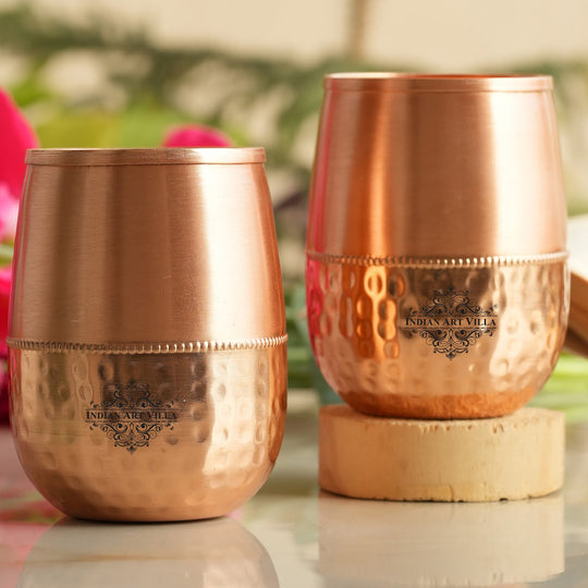 Pure Copper Dome Shape Glass 350 ML