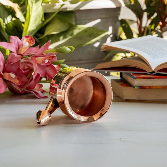 Pure Copper Netipot used for Yoga
