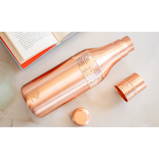 Copper Drinkware Bottle with Champagne Style and Lacquer Coating