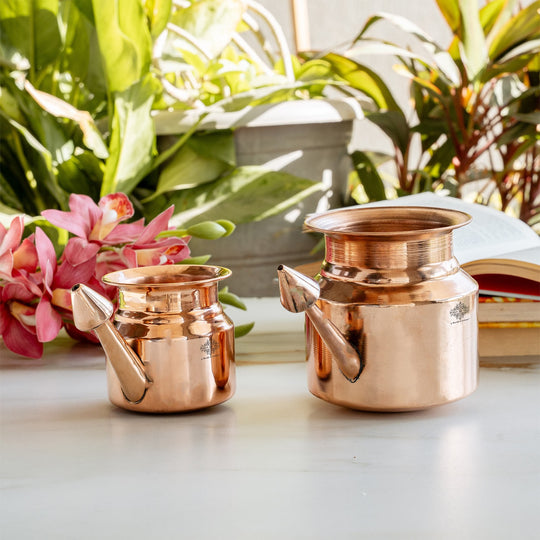 Pure Copper Netipot used for Yoga
