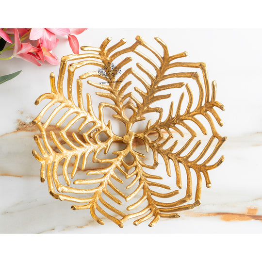 Brass Finish Decorative Cutting Basket – 12.6 Inch