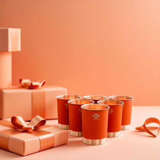 Copper tumbler for natural hydration use