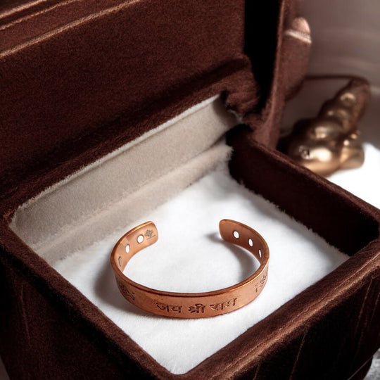Pure Copper Heavy Jai Shree Ram Bangle with Inbuilt Magnet