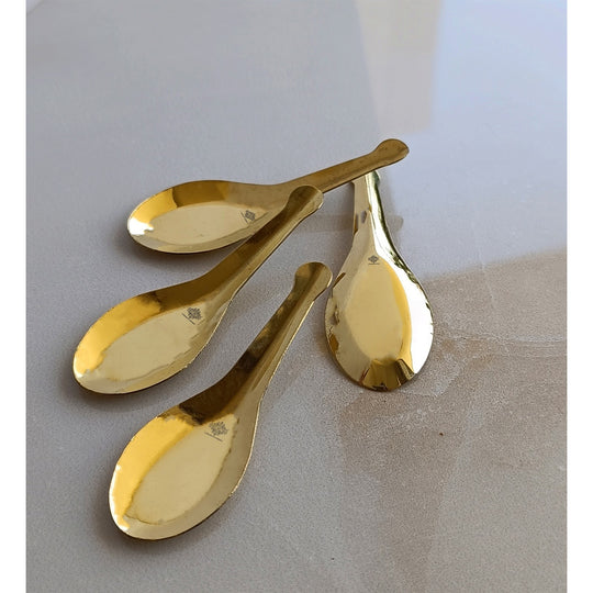 Brass Gold Float Masala Spoon