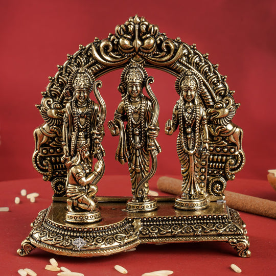 Pure Brass Ram Darbar Murti for Home Temple & Pooja Decor