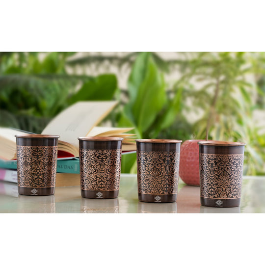 Copper tumbler for natural drinking lifestyle use