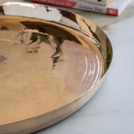 Pure Bronze Plate / Thali – Traditional Kansa Thali