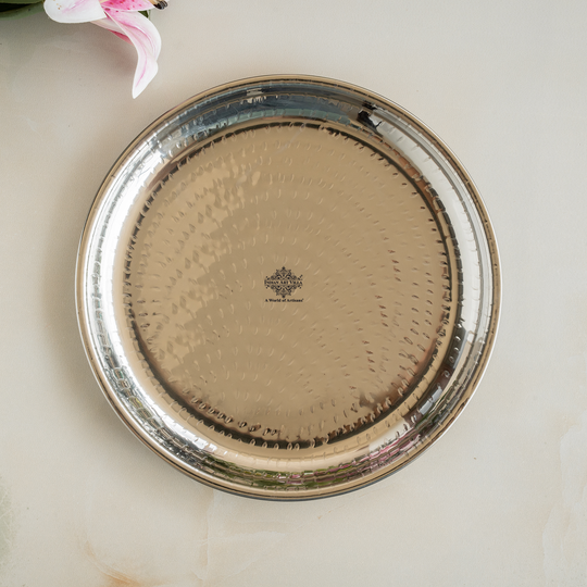 Stainless Steel Hammered Design Plate