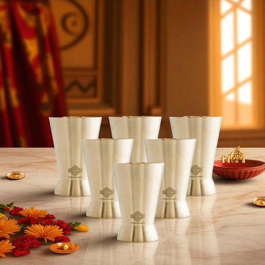 Brass Matt Finish Rugail Glass