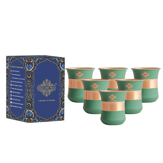 Copper tumbler for wellness water consumption