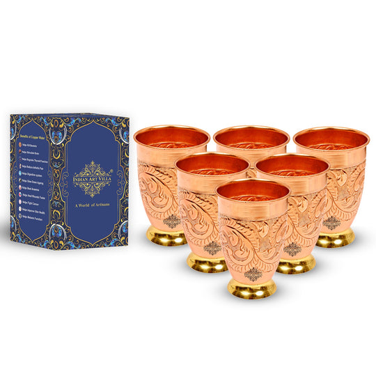 Pure copper drink glass for detox routine