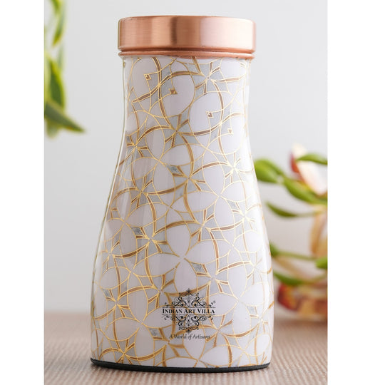 Pure Copper Gold Print Luxury Design Bedroom Bottle-950 ml