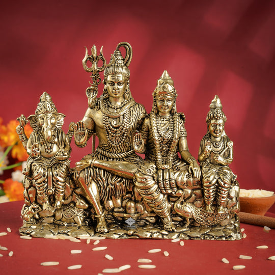 Pure Brass Shiv Pariwar/Family Murti