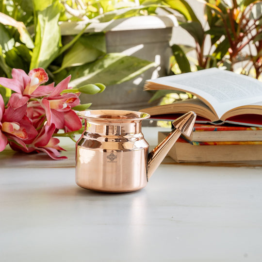 Pure Copper Netipot used for Yoga