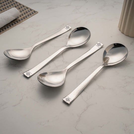 Stainless Steel Handmade Hammer Design Serving service Spoon