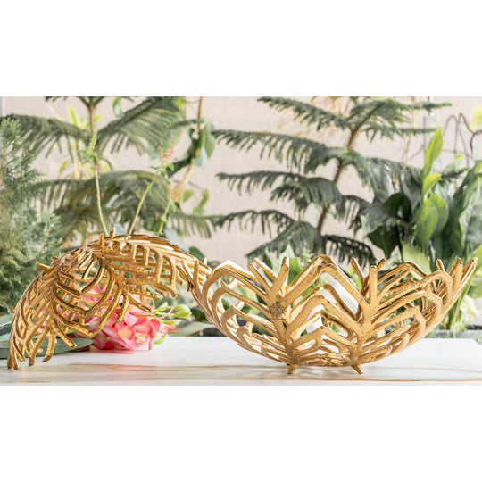 Brass Finish Decorative Cutting Basket – 12.6 Inch