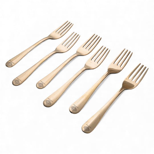 Brass Handmade Designer Fork, Flatware, Tableware, 7inches