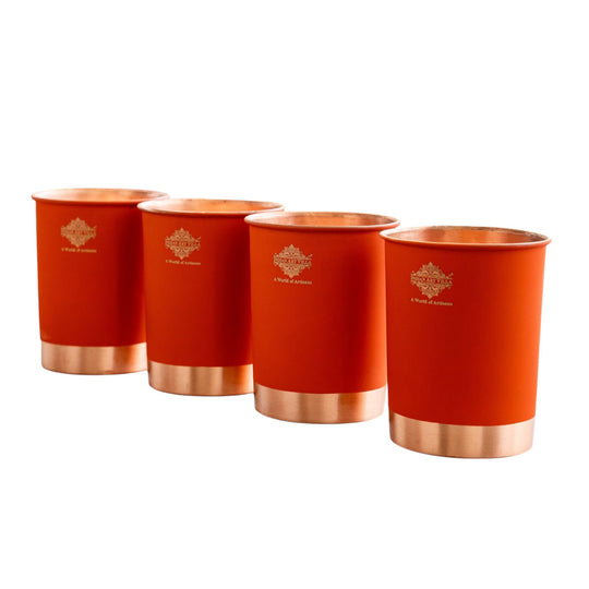 Premium Copper Glass in Ombre Silk Finish  - 275 ML
