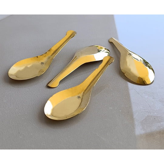 Brass Gold Float Masala Spoon