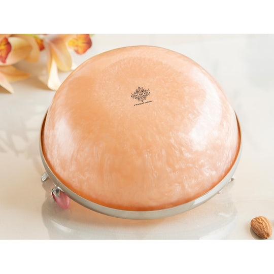 Silver Plated Resin Belgium Pink Decorative Bowl, Elegant Serveware & Home Decor, Perfect for Snacks