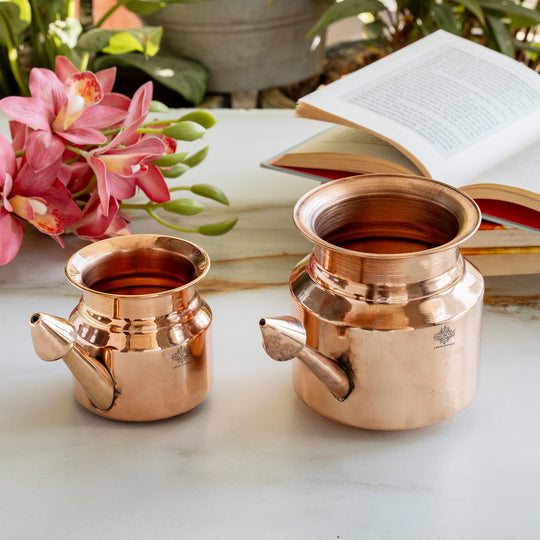 Pure Copper Netipot used for Yoga