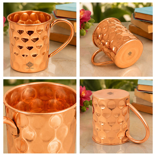 Statement copper beer mug with intricate large diamond detailing