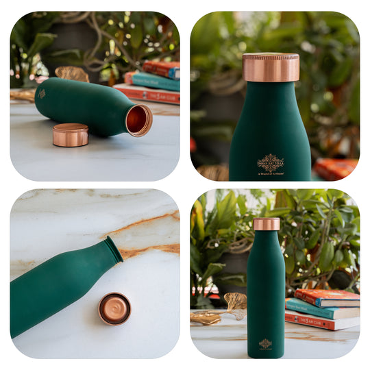 Copper Bottle with Silk Finish 900 ML