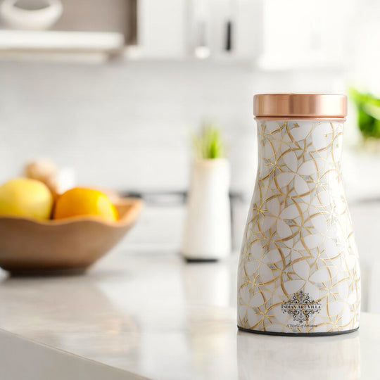 Pure Copper Gold Print Luxury Design Bedroom Bottle-950 ml