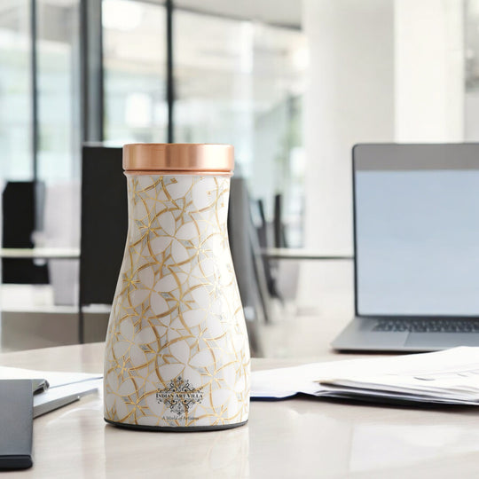 Pure Copper Gold Print Luxury Design Bedroom Bottle-950 ml