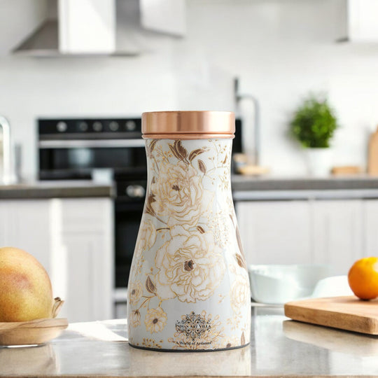 Pure Copper Gold Print Luxury Design Bedroom Bottle-950 ml