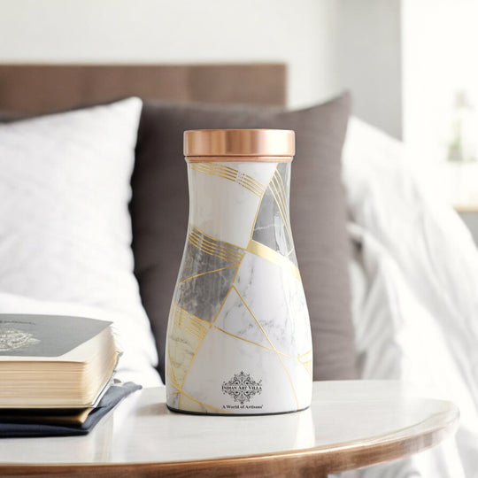 Pure Copper Gold Print Luxury Design Bedroom Bottle-950 ml