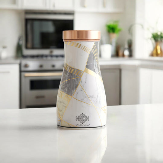 Pure Copper Gold Print Luxury Design Bedroom Bottle-950 ml