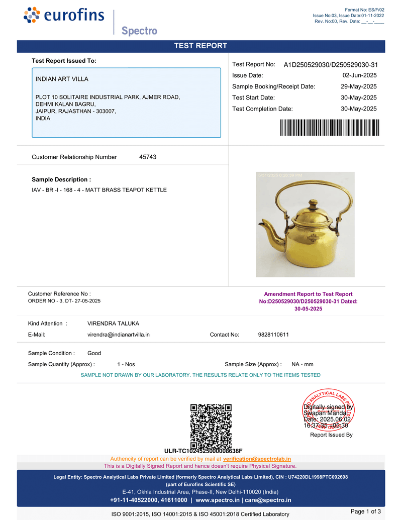 Brass Tea Pot