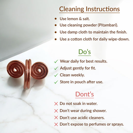 Pure Copper Spiral Ring Adjustable Unisex Fashion Ring