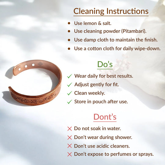 Pure Copper Heavy Jai Shree Ram Bangle with Inbuilt Magnet