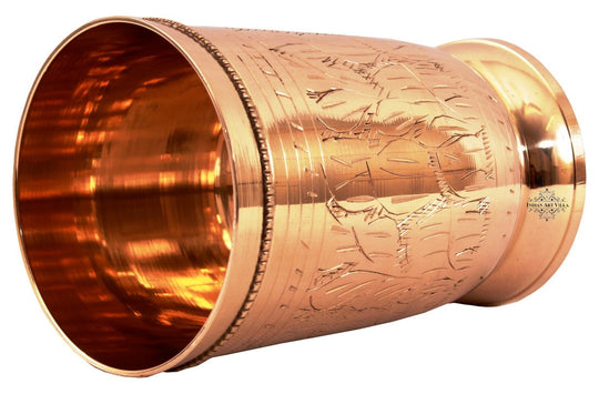 Brass Embossed Dinner Set, Thali Set with Beaded Designer Line, Set of 7 , Dinnerware, Tableware