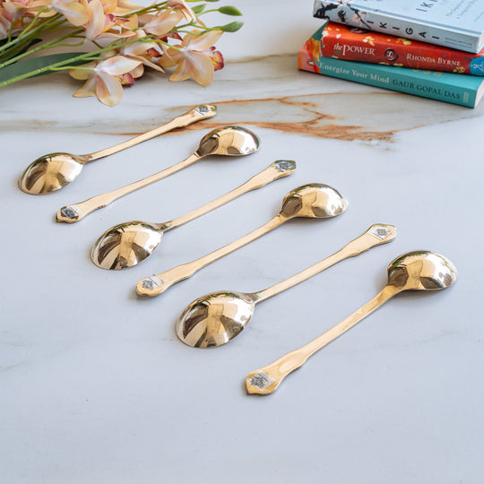 Brass Designer Ladle Spoon | Serving Dishes Tableware | Serving Spoon