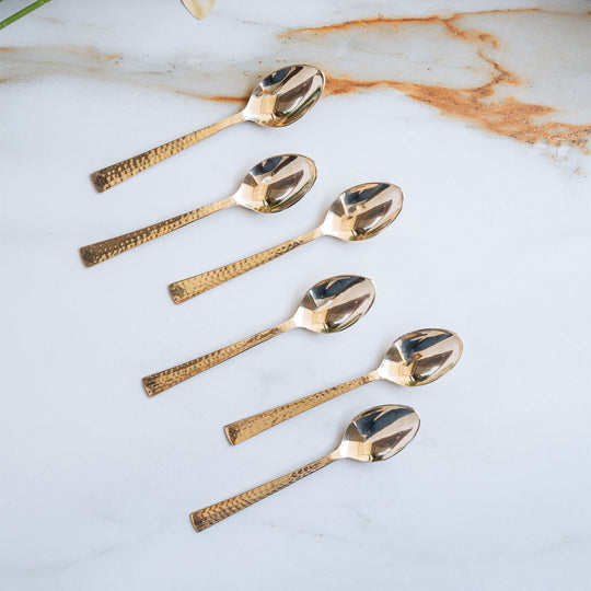 Brass Handmade Designer Spoon, Flatware, Tableware, 17.78 cm