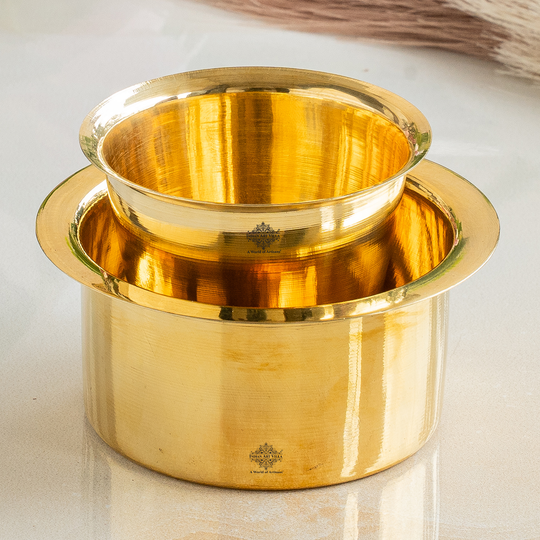 Pure Brass Dabra Set With 290 ML Capacity