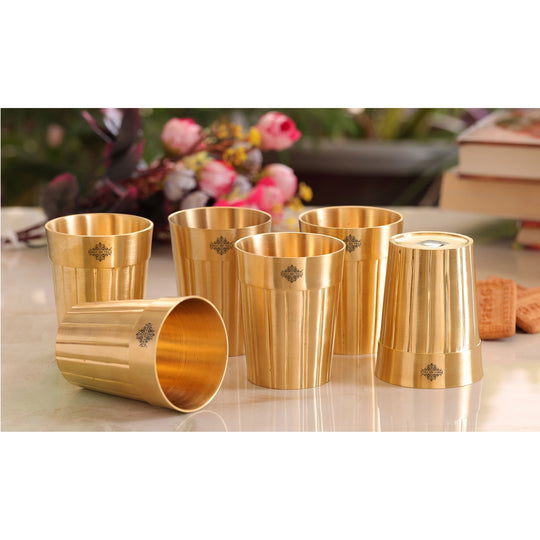 Elegant Pital glass with fine lining design ideal for elevating your home or restaurant dining experience.