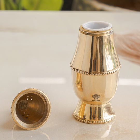 Brass Pepper & Salt Shaker, Storage For Pepper Powder, Tableware Home  Hotel,Volume - 60 ML