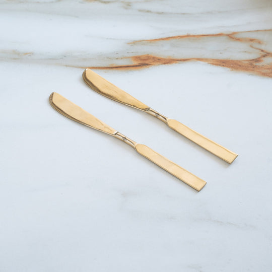 Brass Designer Knife With Flat Edge, Length 8.3 Inch