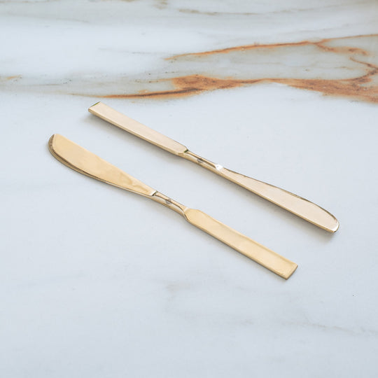Brass Designer Knife With Flat Edge, Length 8.3 Inch