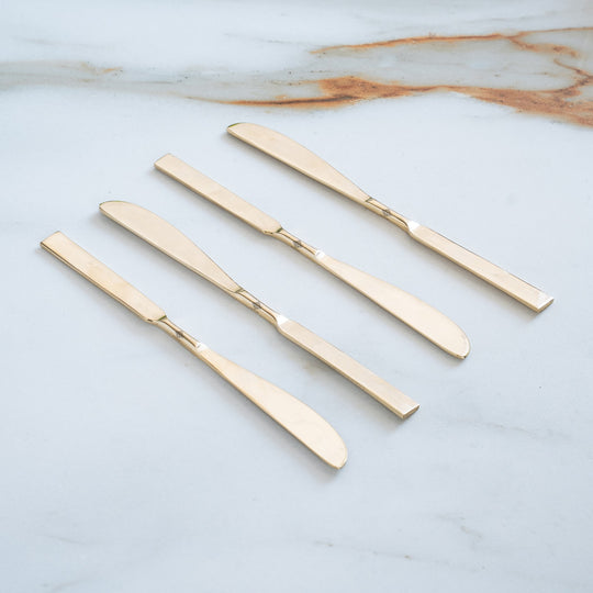 Brass Designer Knife With Flat Edge, Length 8.3 Inch
