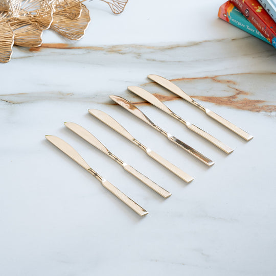 Brass Designer Knife With Flat Edge, Length 8.3 Inch