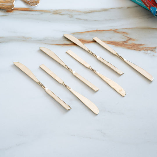 Brass Designer Knife With Flat Edge, Length 8.3 Inch
